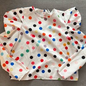 Colorful Polka Dot Blouse